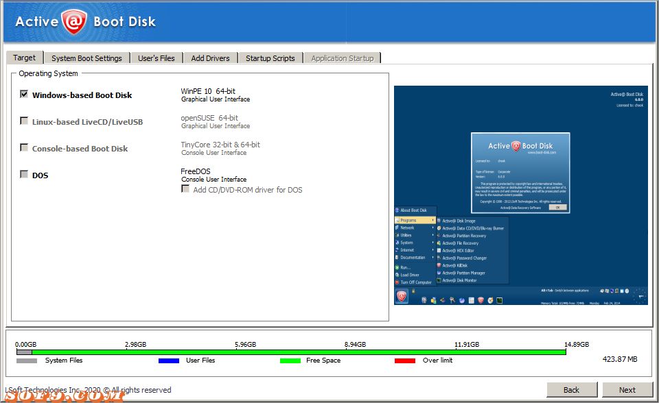 active boot disk crack