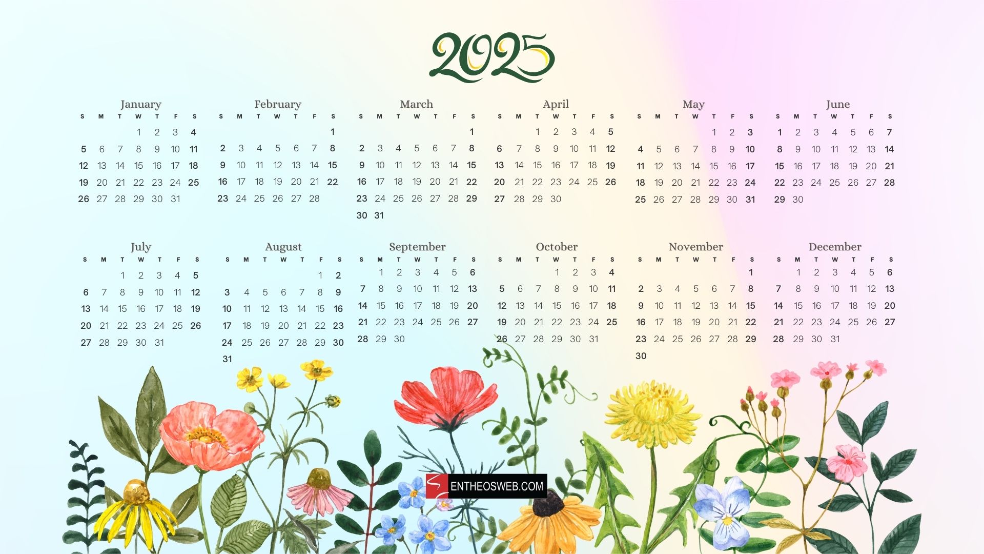Desktop Calendar Free Download 2025