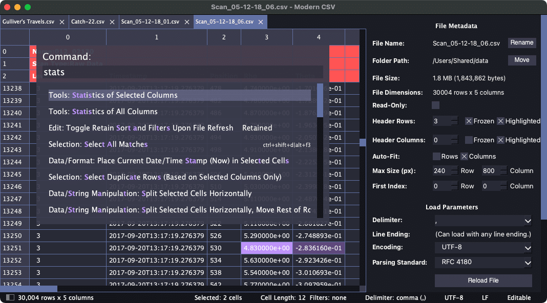 Modern CSV Free Download